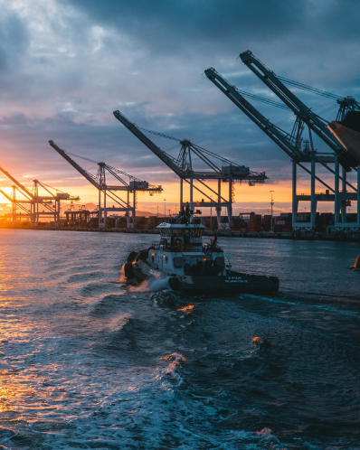panoramic-shot-oil-rigs-sea-with-beautiful-sunset